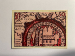 Allemagne Notgeld Boppard 50 Pfennig - Collections