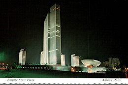 USA NEW YORK ALBANY EMPIRE STATE PLAZA  GOVERNOR NELSON A. ROCKEFELLER AT NIGHT - Albany