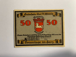 Allemagne Notgeld Braunlage 50 Pfennig - Collections