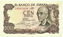 ESPAÑA - 100 Pesetas - 17.11.1970 ( 1974 ) - Pick 152 - Serie 2N - Manuel De Falla - 100 Peseten