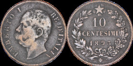 Italie - 1893 - 10 Centesimi - Birmingham (BI) - Umberto 1er - 01-006 - 1878-1900 : Umberto I