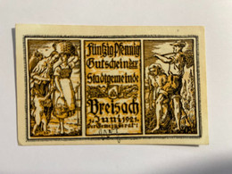 Allemagne Notgeld Breisach 50 Pfennig - Sammlungen