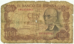 ESPAÑA - 100 Pesetas - 17.11.1970 ( 1974 ) - Pick 152 - Serie 4M - Manuel De Falla - 100 Peseten