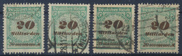 DR 1923 / MiNr.  329 A  4 X   O / Used   (b1179) - Used Stamps