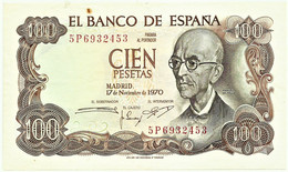 ESPAÑA - 100 Pesetas - 17.11.1970 ( 1974 ) - Pick 152 - Serie 5P - Manuel De Falla - 100 Pesetas