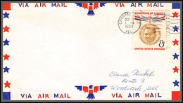 12300 Crystal Lake 19/9/1958 Premier Vol First Flight Lettre Airmail Cover Usa Aviation - 2c. 1941-1960 Briefe U. Dokumente