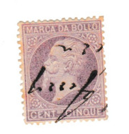 1872 ITALIA REGNO ITALY KINGDOM MARCA DA BOLLO CENT. 5c USATO USED OBLITERE - Fiscales