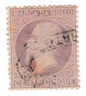 1872 ITALIA REGNO ITALY KINGDOM MARCA DA BOLLO CENT. 5c USATO USED OBLITERE - Revenue Stamps