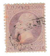 1872 ITALIA REGNO ITALY KINGDOM MARCA DA BOLLO CENT. 5c USATO USED OBLITERE - Steuermarken