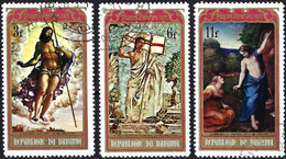 Burundi 1971 - Mi 750/52 - YT 458/60 ( Easter : Religious Paintings ) Complete Set - Oblitérés