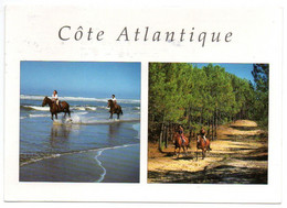 Côte Atlantique - Cavaliers En Bord De Mer Et En Forêt.... - Poitou-Charentes