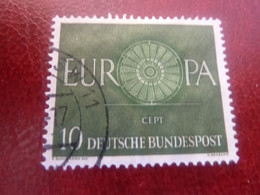 Deutsche Bundespost - Europa - Cept - Val 10 - Vert - Oblitéré - Année 1960 - - 1960