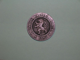 BELGICA 10 CENTMOS 1862 (3280) - 10 Cent