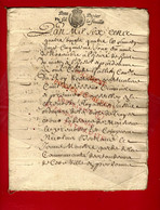 1684 CACHET GENERALITE CHAMPAGNE COMMUNAUTE DES TONDEURS De La Ville De Troyes METIERS PROFESSIONS JURANDES - Historische Documenten