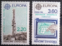 EUROPA 1988 - ANDORRE FRANCAIS                 N° 369/370                        NEUF** - 1988