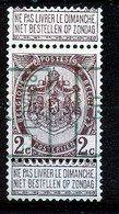 BELGIE - Preo Nr 380B - "BRUXELLES 01" - (ref. 3736) - ROLLER PRECANCELS - Handrol Préos à Roulette - Rollenmarken 1900-09