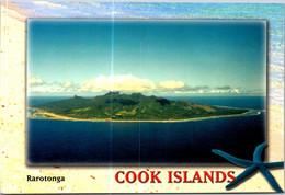 (1 G 1) Cook Islands Postcard Posted To Australia - With Flower Stamps - Aerial View Of Rarotonga (posted 2011) - Islas Cook