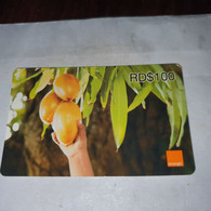 Dominicana-(orange-29rd$100)-(2500-9002-7940-06)-three Mango-(42)-(31.12.2010)-used Card+1card Prepiad Free - Dominicana