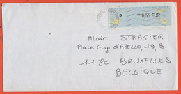 FRANCIA - France - 2005 - 0,55€ Vignette Avions En Papier - Viaggiata Da Saint-Dizier Per Bruxelles, Belgium - 2000 « Avions En Papier »