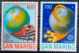 EUROPA 1988 - SAINT MARIN               N° 1179/1180                       NEUF** - 1988