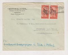 ITALY TRIESTE A 1948  AMG-FTT  Nice   Cover To Austria - Storia Postale