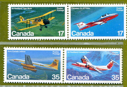 Canada 1984 - YT 779 à 782** Sous Dépliant Tryptique (5 Scans) - Covers & Documents