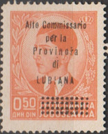 Italie Guerre Lubiana 1941 N° 43 NMH Cote 135 € (J1) - Lubiana