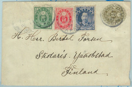 68762 - JAPAN - POSTAL HISTORY -  COVER To Finland, 1897 - Cartas & Documentos