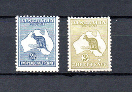 Australia 1913 Old Kangaroo Stamps (Michel 7/8) Nice Unused/MLH - Neufs