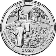 USA EEUU 25 CENTS. QUARTER DOLLAR WEIR FARM 2020 D O P A ELEGIR UNC NEW - 2010-...: National Parks