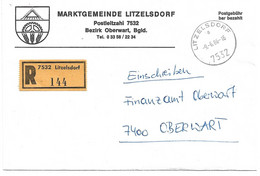 2006i: Gemeindeamts- Kuvert 7532 Litzelsdorf, Stadtwappen, Heimatbeleg Aus 1986 Sehr Dekorativ - Oberwart