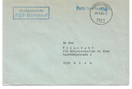 2006o: Gemeindeamts- Kuvert 7123 Mönchhof, Heimatbeleg Aus 1990 Sehr Dekorativ - Neusiedlerseeorte