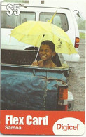 SAMOA ISLANDS $5  YOUNG BOY IN THE RAIN PIN GSM USED READ DESCRIPTION !! - Samoa