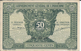 INDOCHINE   -  50  Cents   Nd(1942)   -- UNC -- - Indochine