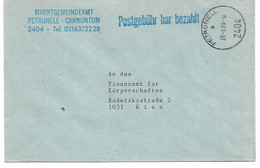 2040k: Gemeindeamts- Kuvert 2404 Petronell- Carnuntum, Heimatbeleg Aus 1989 Sehr Dekorativ - Bad Deutsch-Altenburg