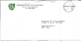 2040o: Längliches Gefaltetes Gemeindeamts- Kuvert 3863 Reingers, Ortswappen, Heimatbeleg Aus 1985 Etwas Faltig - Gmünd