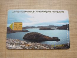 Chip Phonecard,La Baleine,used With Tiny Scratch - TAAF - French Southern And Antarctic Lands