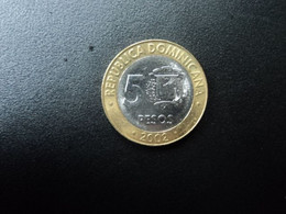 RÉPUBLIQUE DOMINICAINE : 5 PESOS  2002    KM 88       NON CIRCULÉE * - Dominicana