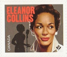 2022 Canada Music Jazz Eleanor Collins Single Stamp From Booklet MNH - Single Stamps