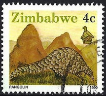 Zimbabwe 1990 -  Mi 421C - YT 195 ( Wild Fauna : Pangolin ) C = Perf. 14¾ - Zimbabwe (1980-...)