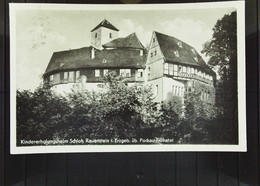 DDR: AK Vom Schloß Rauenstein (Erzgeb.) -Kindererholungsheim Mit 10 Pf 5-Jahrplan Vom 20.10.56 Nach Lichtensee Knr: 453 - Lengefeld