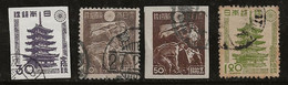 Japon 1946-1947 N° Y&T : 362 à 364 Obl. - Usati