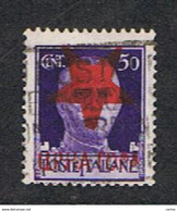 MONTENEGRO - OCC. STRANIERA:  1943/44  SOPRASTAMPA  PICCOLA  -  50 C. VIOLETTO  US. -  C.E.I. 21 - Montenegro