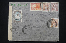 ARGENTINE - Enveloppe De Santa Fe Pour La France En 1941 Avec Contrôle Postal  - L 116118 - Cartas & Documentos