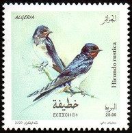 ALGERIE ALGERIA 2020 - 1v - MNH Hirondelles Hirondelle Swallows Swallow Schwalben Schlucke Birds Aves Vögel Golondrinas - Swallows