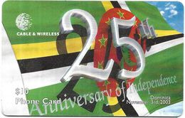 @+ Dominique - 25 Years Independence - Ref : DM-C&W-CHP-0013 - Dominica