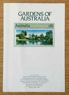 Australia 1989 - Gardens, Adelaide Botanic Garden $10, Photolithography, Stamp-card Souvenir, Australian Bulletin N. 200 - Vegetazione