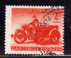 BULGARIA BULGARIE BULGARIEN 1941 PARCEL POST STAMPS PACCHI POSTALI MOTORCYCLE 4L USATO USED OBLITERE' - Official Stamps