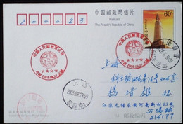 CHINA CHINE  CINA STAMPED  POSTCARD WITH SPECIAL POSTMARK - 84 - Gebruikt