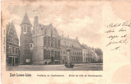 CPA Carte Postale Belgique-Zout Leeuw Leau  Hôtel De Ville Et Gendarmerie 1901 VM44829ok+ - Zoutleeuw